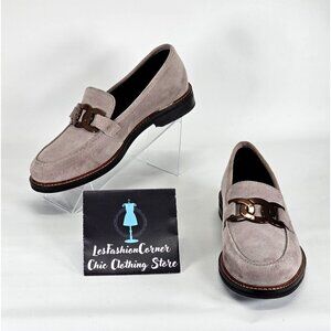 Ara Women's Kyle 2.0 Light Grey Suede High Soft Loafers Size 5.5 137